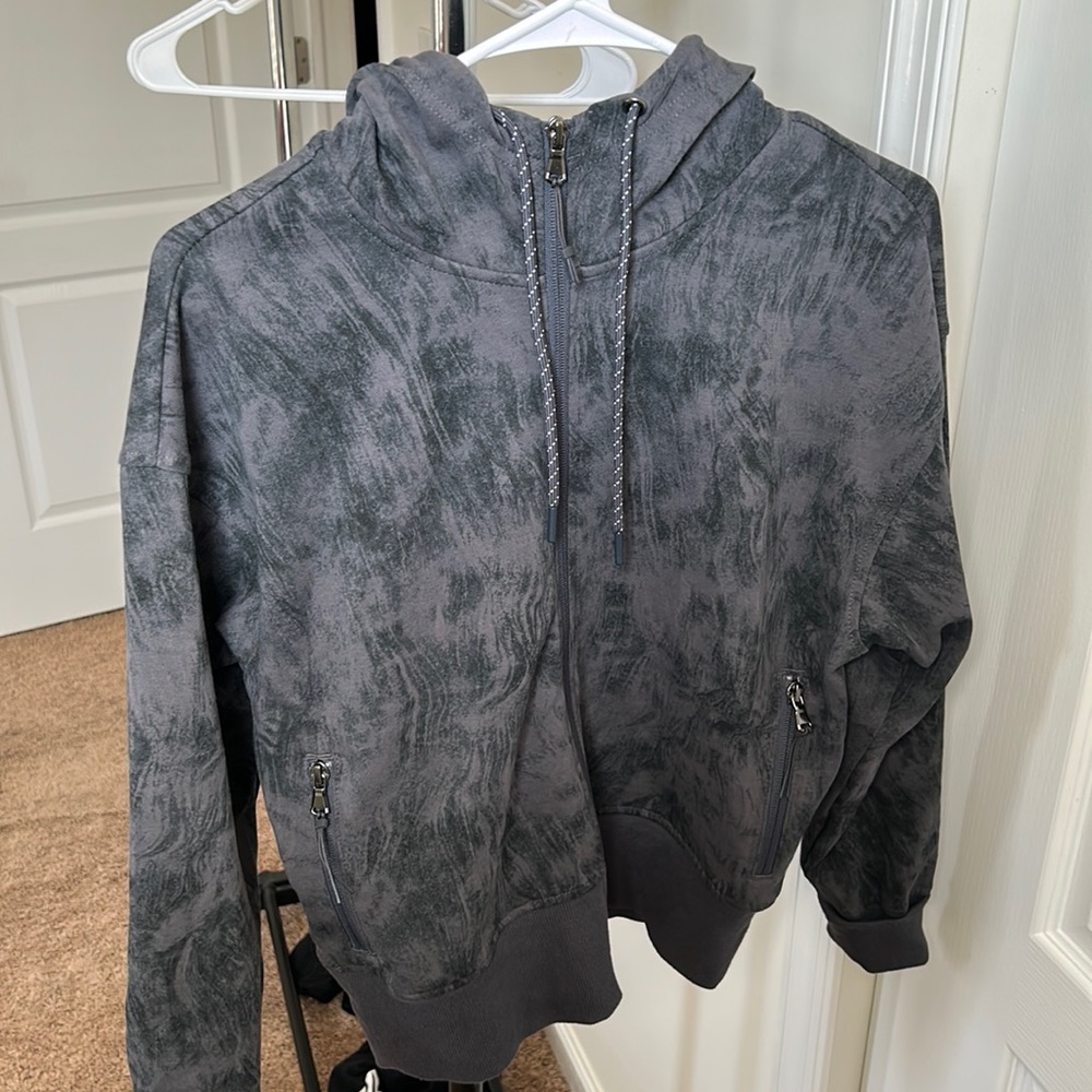 Grey old navy zip up